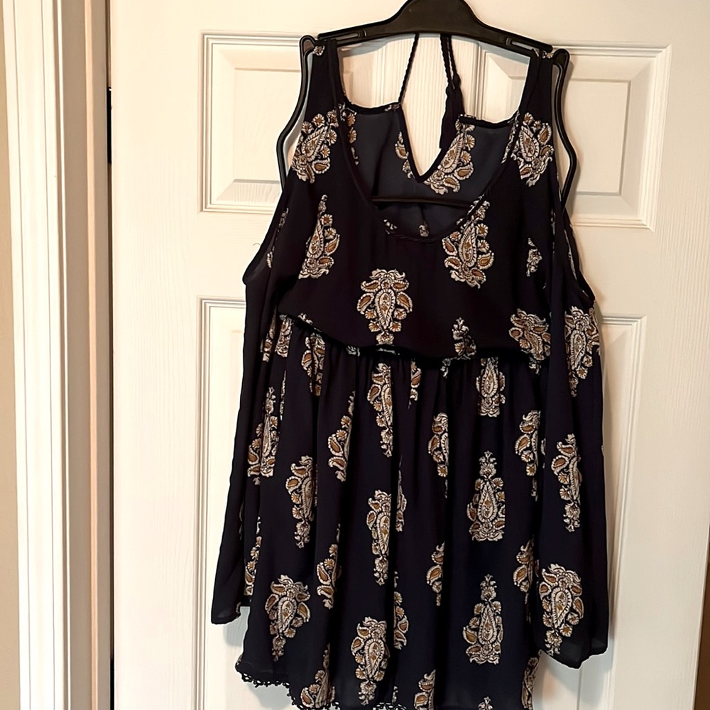 Navy Romper